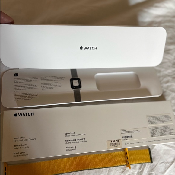 Apple Yellow Sport Loop Apple Watch Band 44 MM - Picture 5 of 5